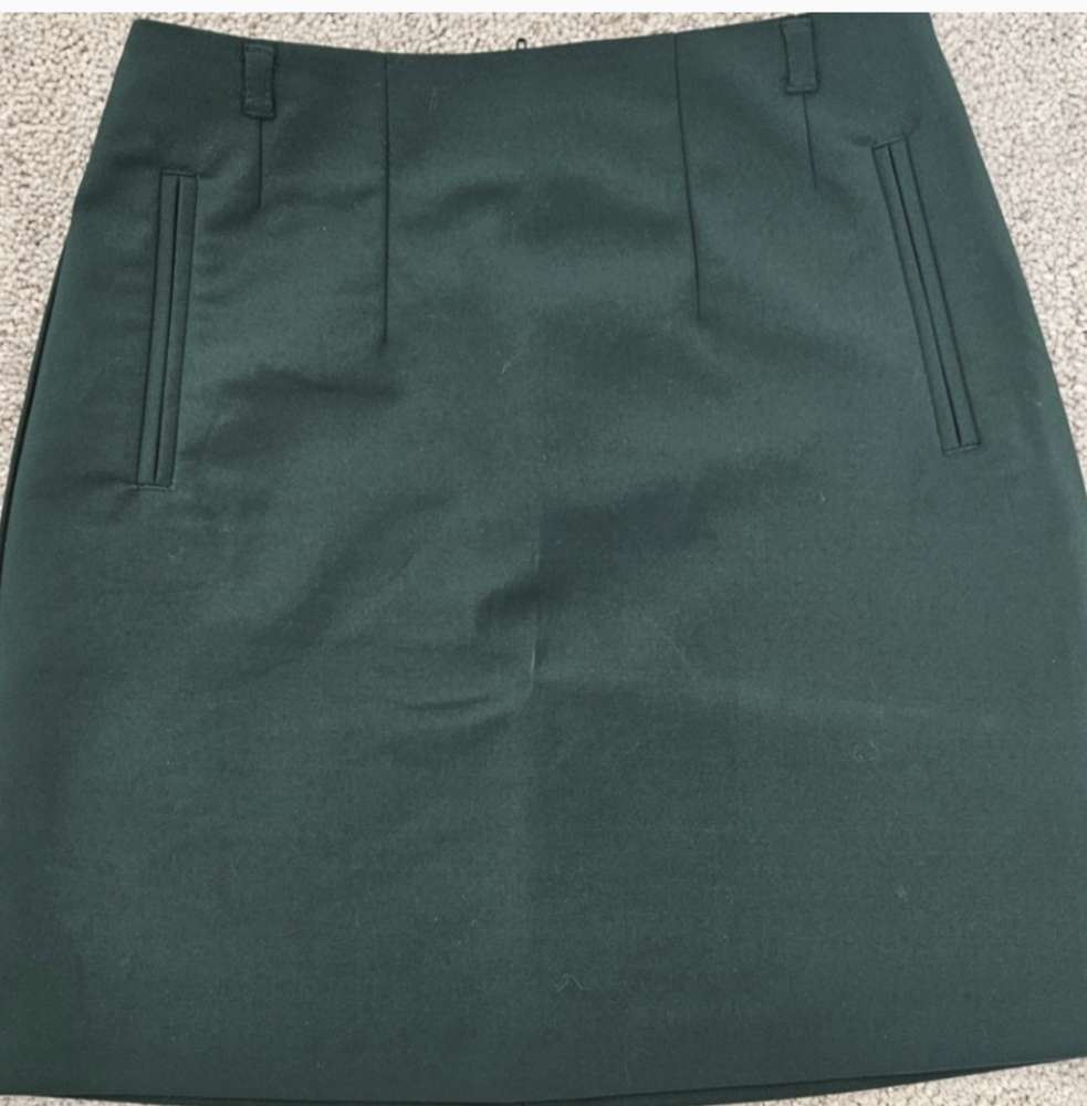 H&M Dark Green Mini Skirt